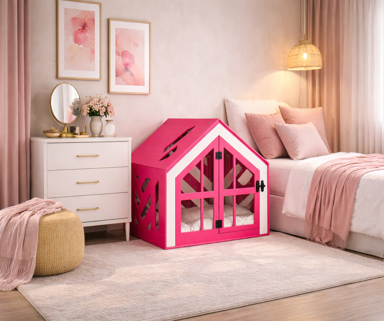 SB Pembe Modern Kedi Evi