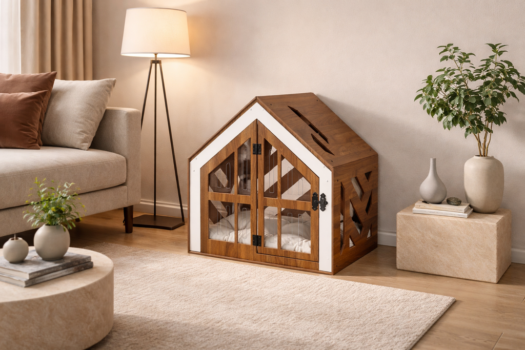 SB Ceviz Modern Kedi Evi