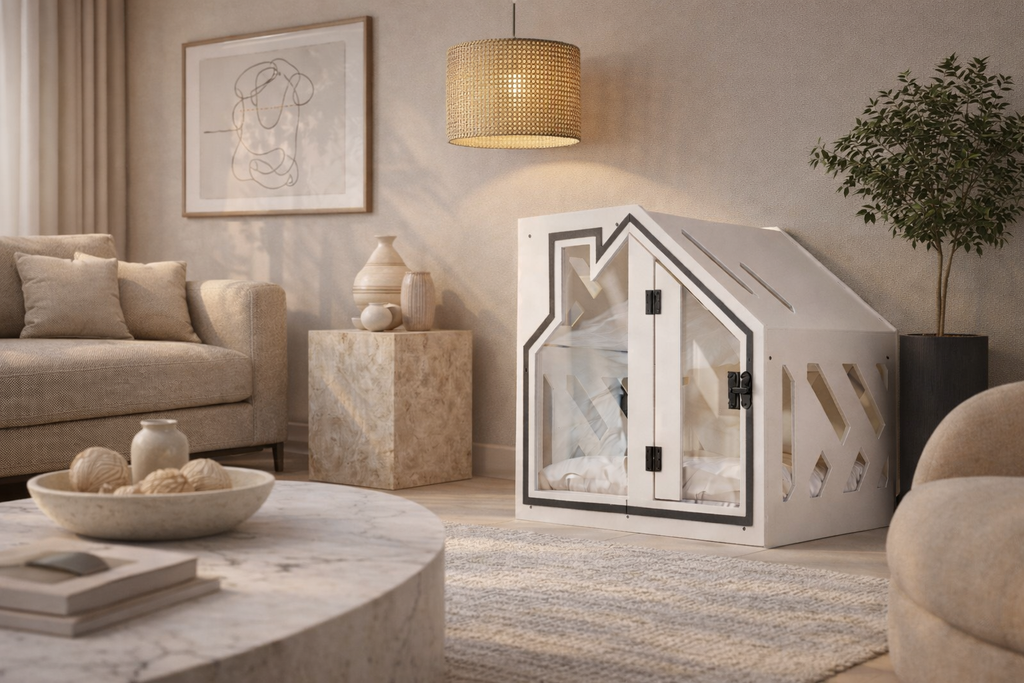 Bcl Beyaz Modern Kedi Evi