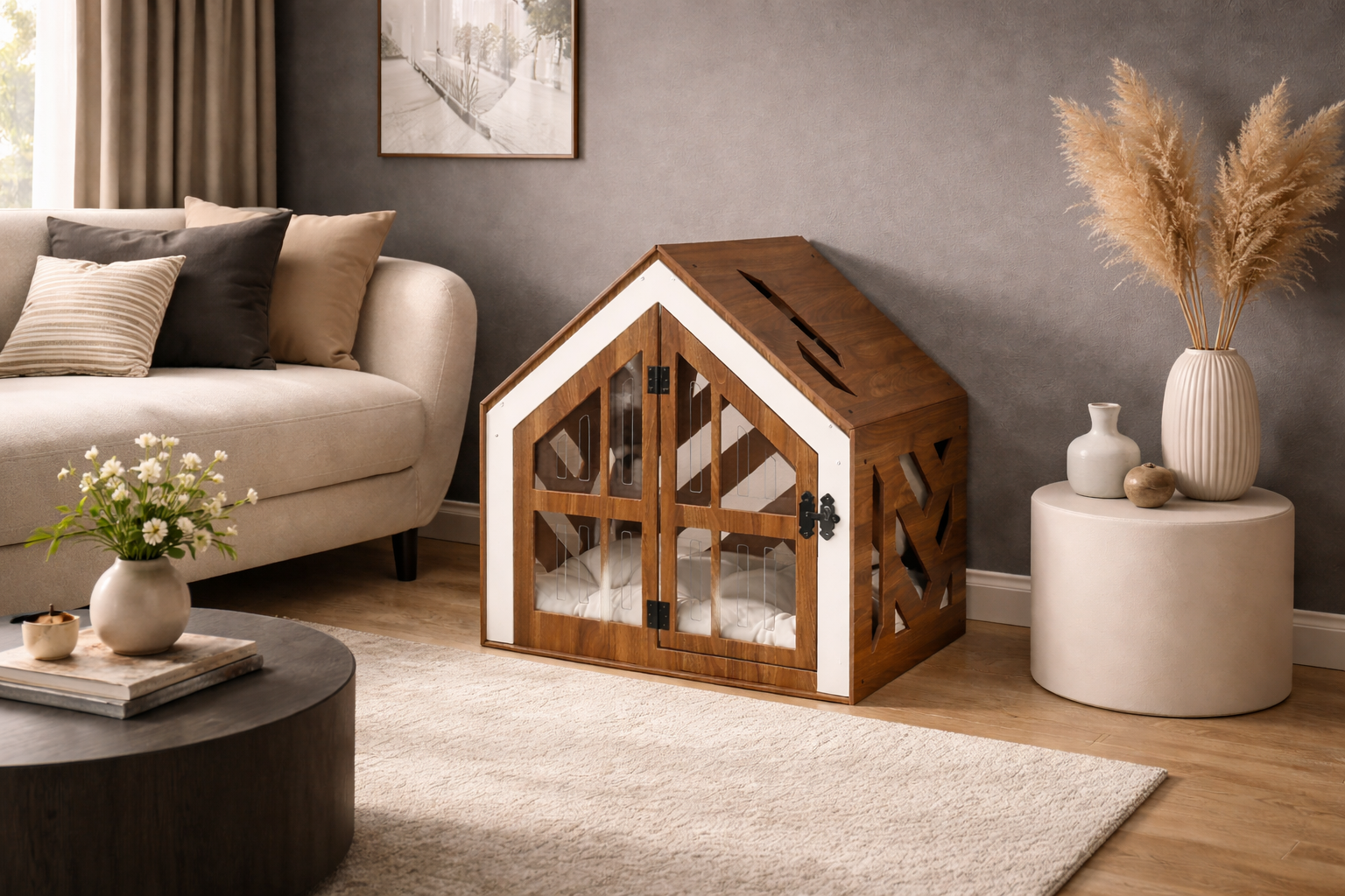 SB Ceviz Modern Kedi Evi