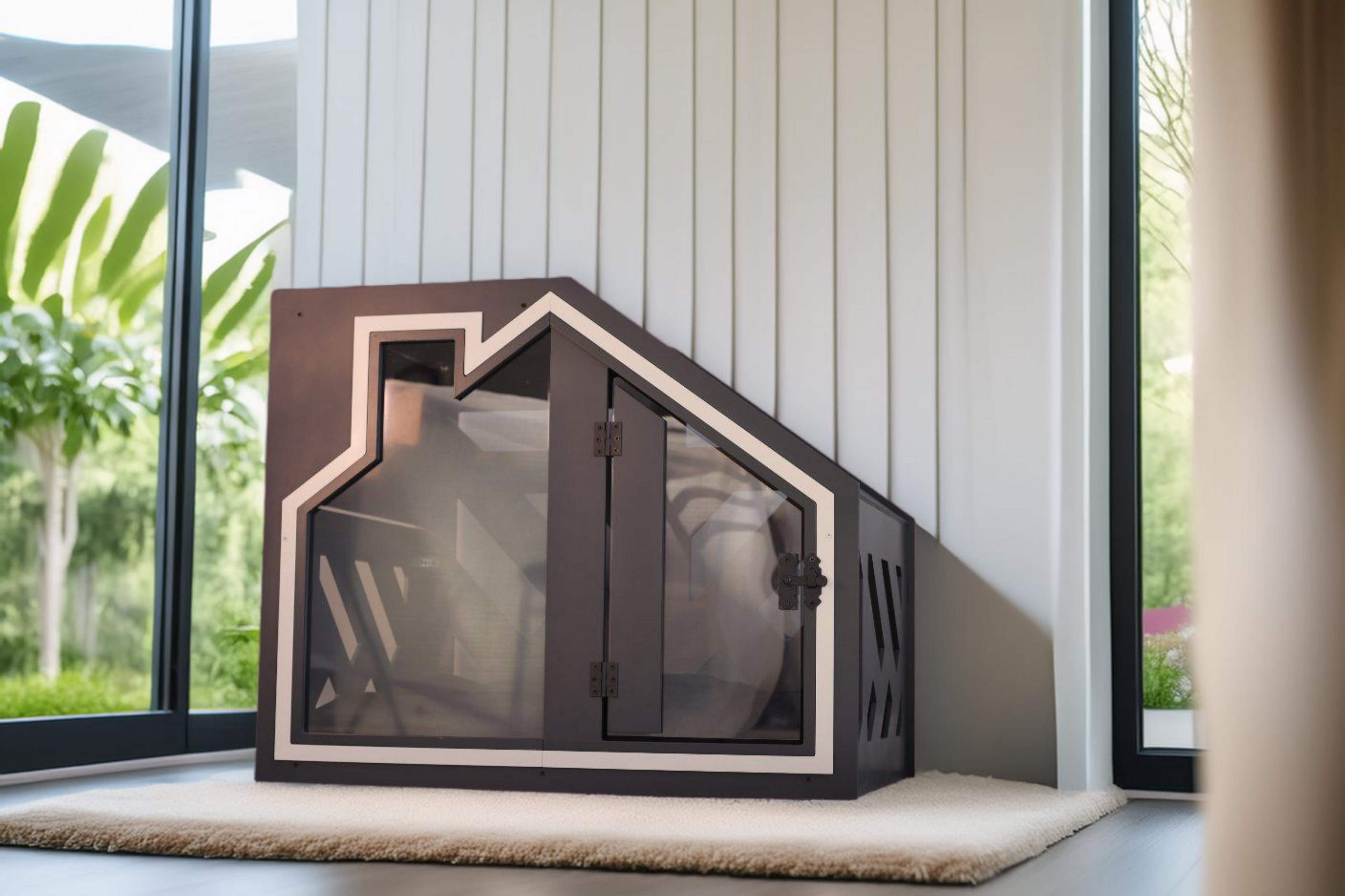 Bcl Siyah Antresit Kedi Evi