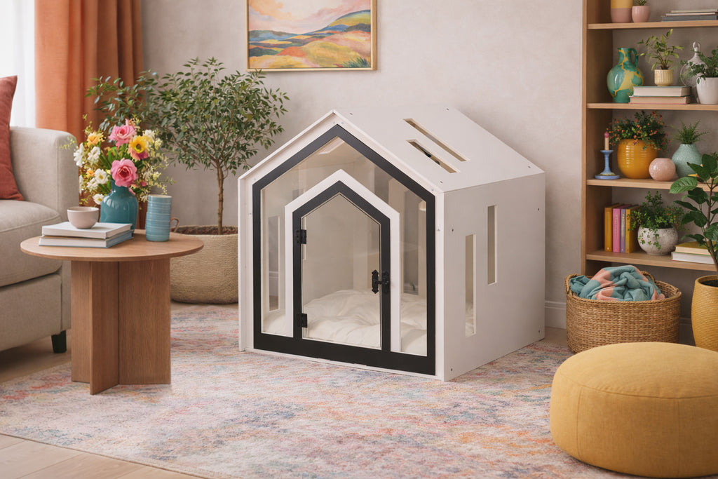 Ort Beyaz Modern Kedi Evi