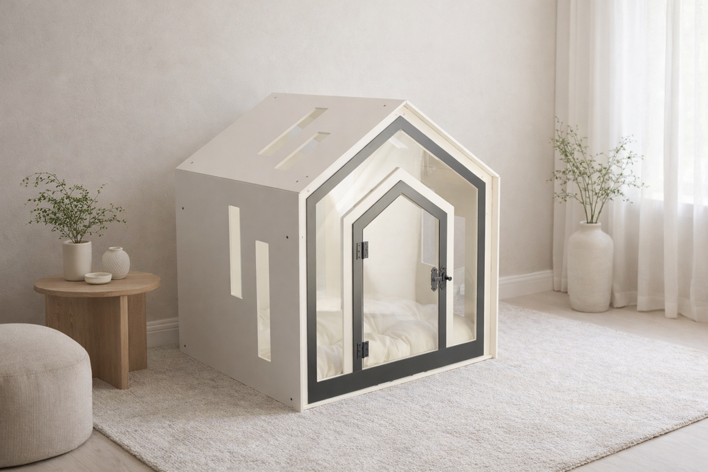 Ort Beyaz Modern Kedi Evi