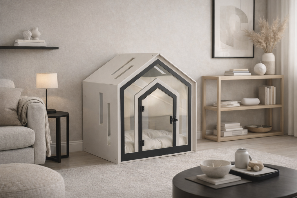 Ort Beyaz Modern Kedi Evi